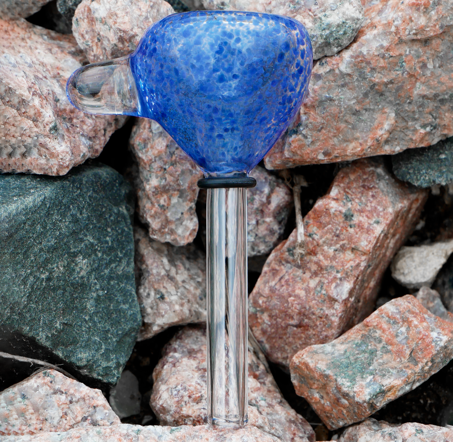9.5mm Old School Spot Frit Bubble Glass Bowl Slide