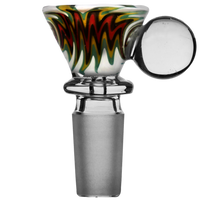 Funnel Marble Full Reversal Color Glass Bowl Slide