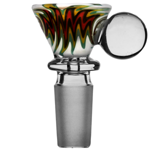 Funnel Marble Full Reversal Color Glass Bowl Slide