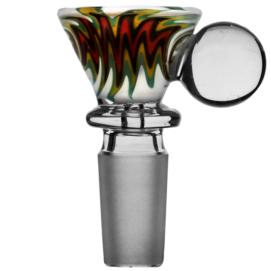 Funnel Marble Full Reversal Color Glass Bowl Slide