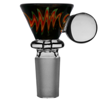 Funnel Marble Full Reversal Color Glass Bowl Slide