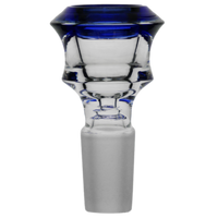 Diamond Edge Cylinder Maria Assorted Color Glass Bowl Slide