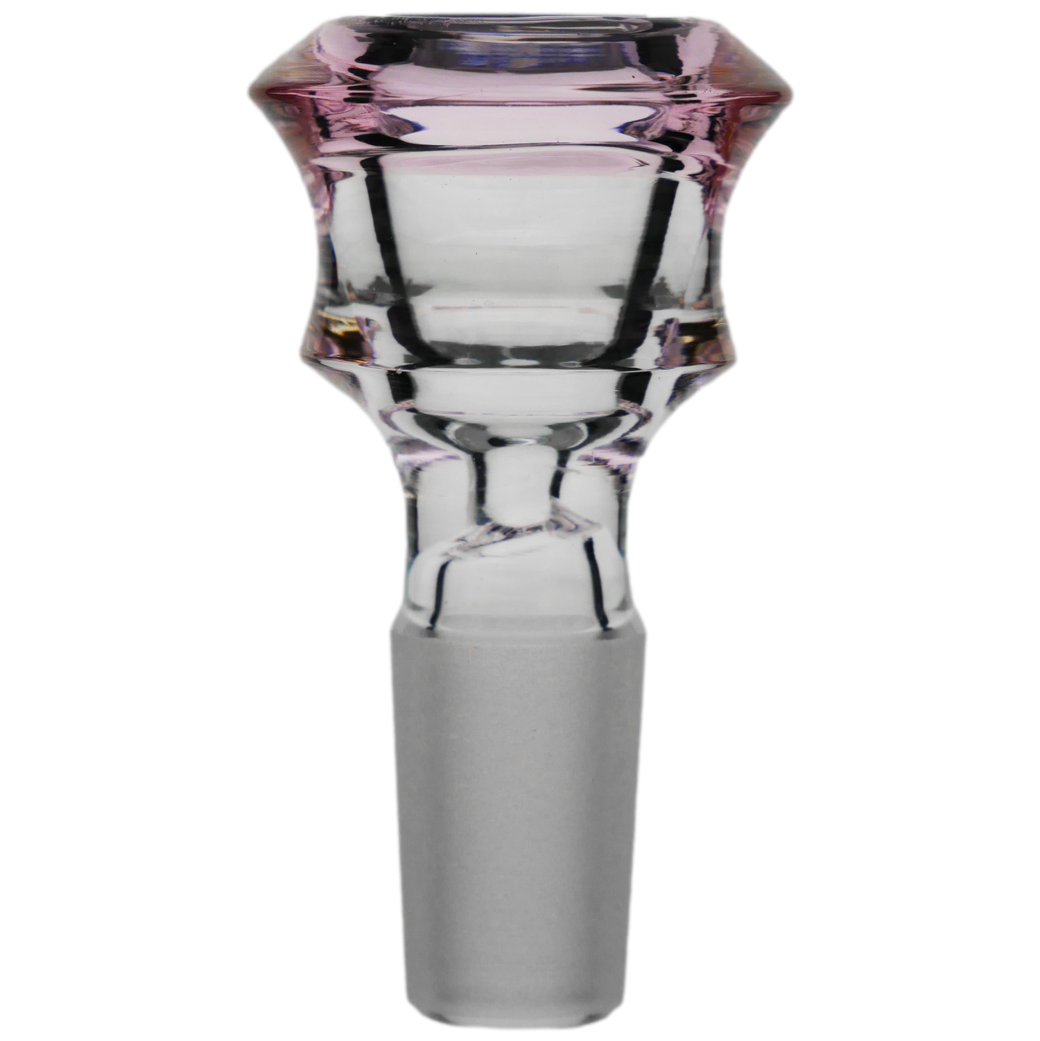 Diamond Edge Cylinder Maria Assorted Color Glass Bowl Slide