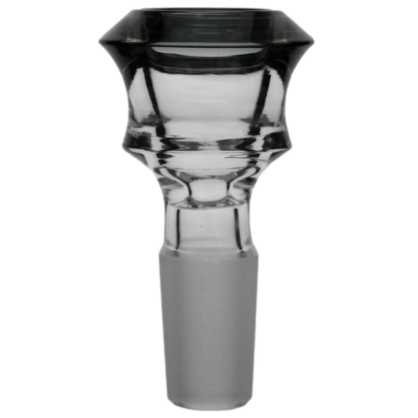 Diamond Edge Cylinder Maria Assorted Color Glass Bowl Slide