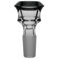 Diamond Edge Cylinder Maria Assorted Color Glass Bowl Slide