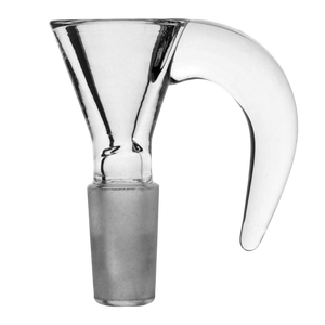 Clear Funnel Horn Glass Bowl Slide