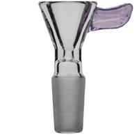 Clear Funnel w/ Color Handle Snapper Glass Bowl Slide