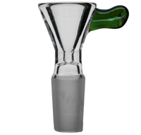 Clear Funnel w/ Color Handle Snapper Glass Bowl Slide
