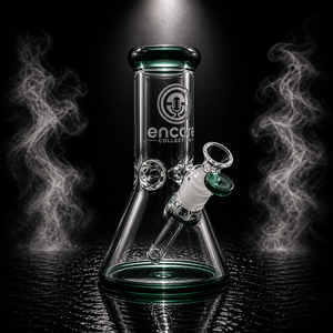 8"Encore Collection Beaker Bong w/ Color Base and Mouthpiece
