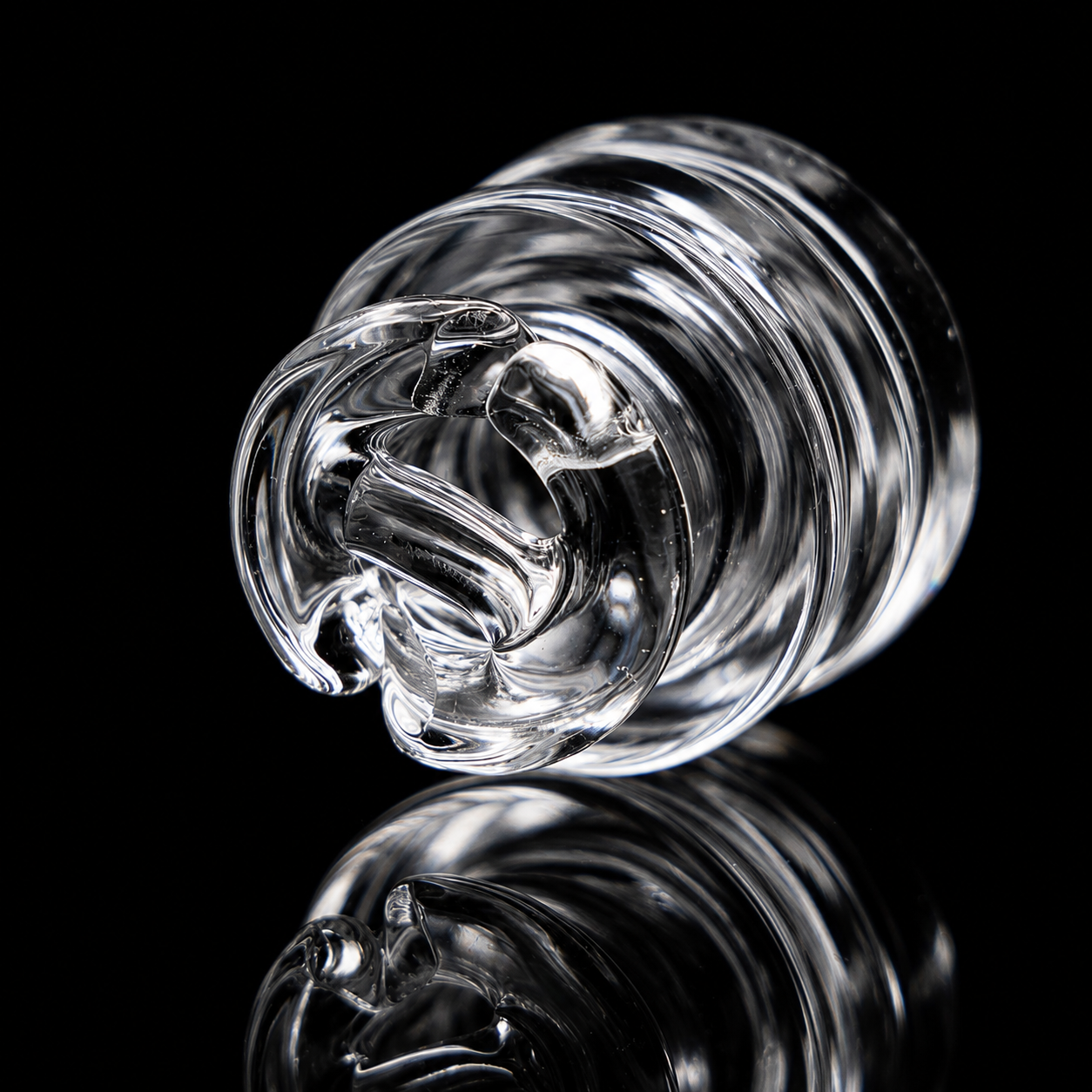 1.5" Clear Dry Top Glass Mouthpiece | Compatible with Puffco Pivot