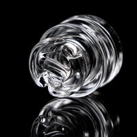 1.5" Clear Dry Top Glass Mouthpiece | Compatible with Puffco Pivot