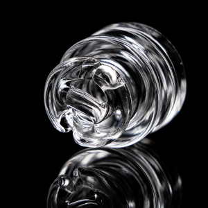 1.5" Clear Dry Top Glass Mouthpiece | Compatible with Puffco Pivot