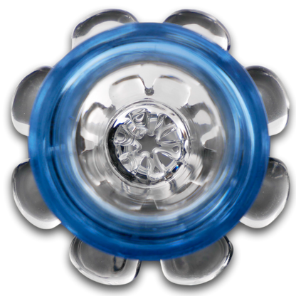 Diamond Funnel w/ Flower Maria Handle and Screen Glass Bowl Slide