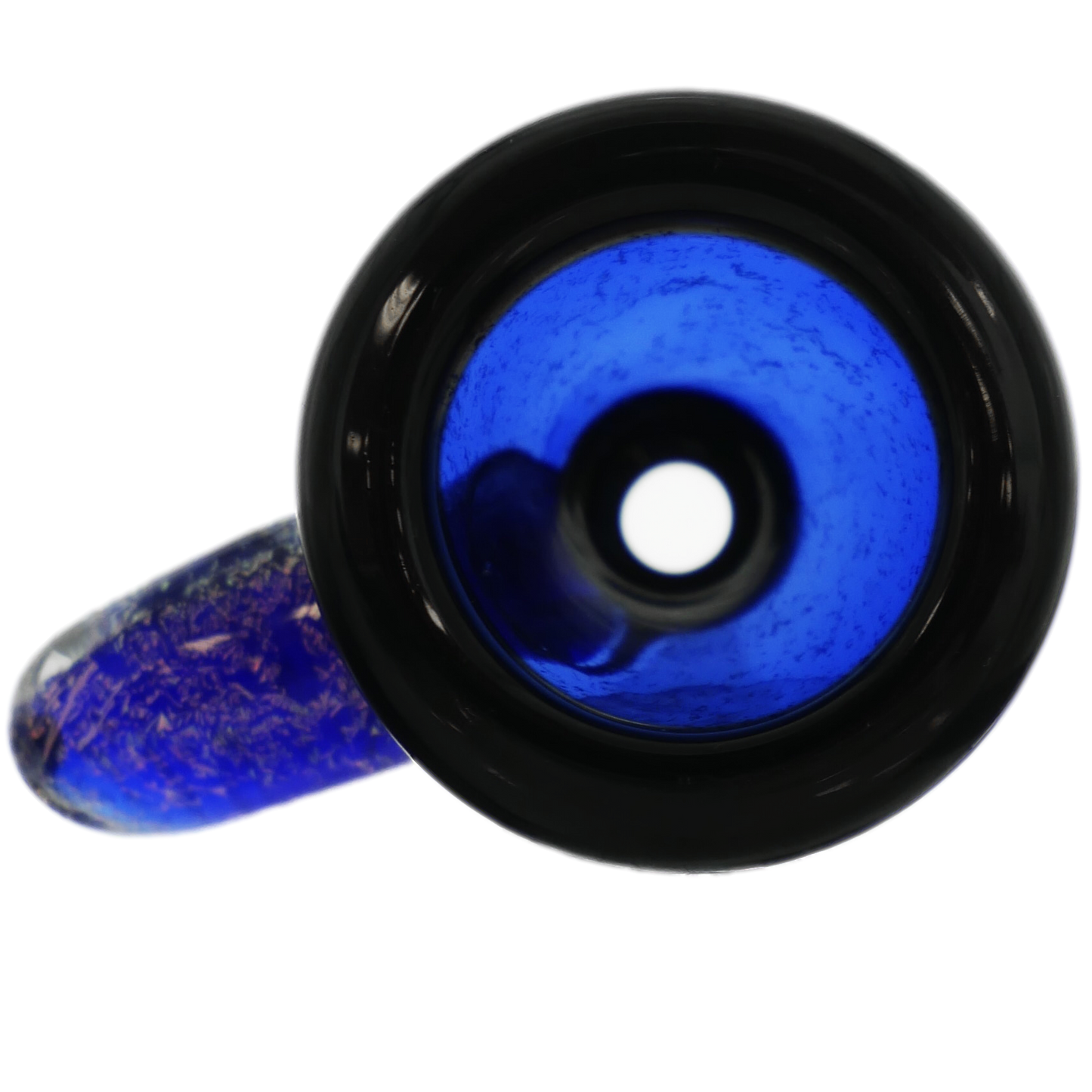 Encore Collection Blue Dichro Bowl w/ Horn Handle