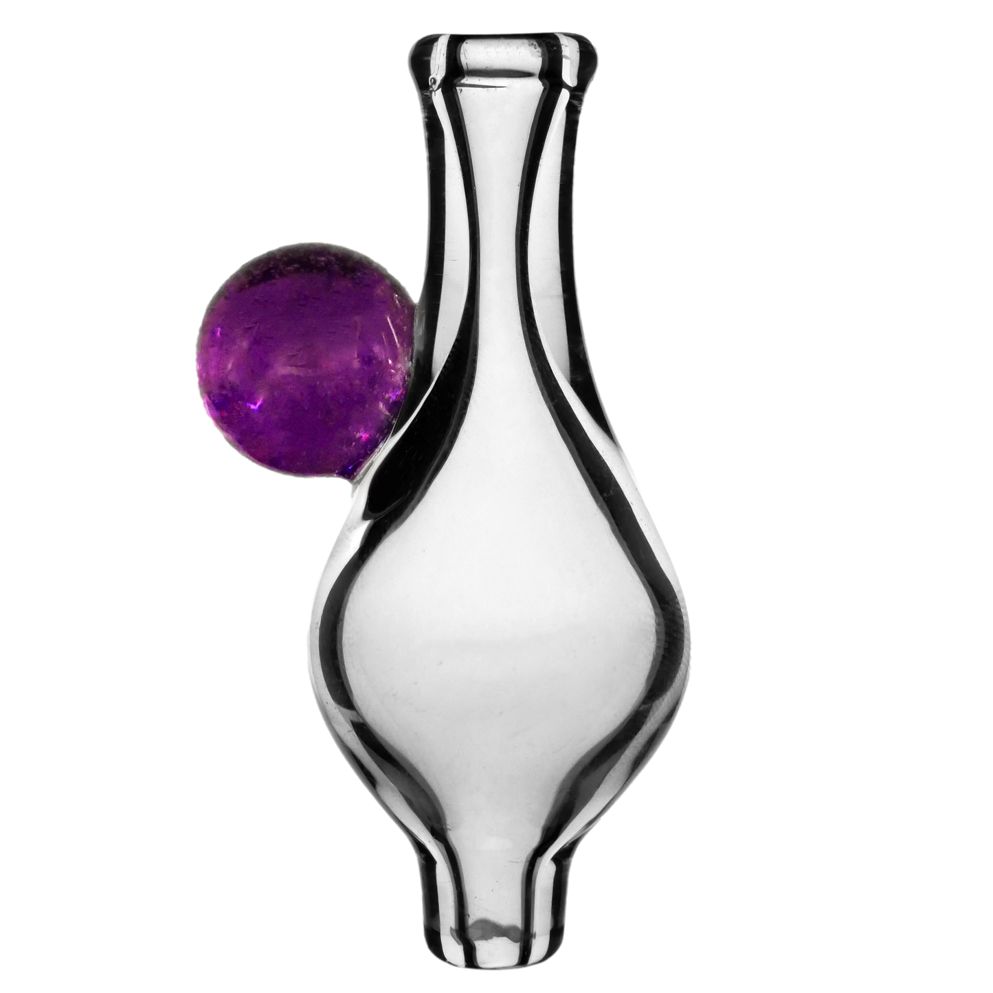 Thick Bubble Clear CFL Marble Directional Carb Cap