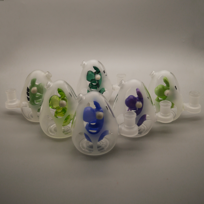 3PACK 4" Yoshi Frosted Egg Dab Rig