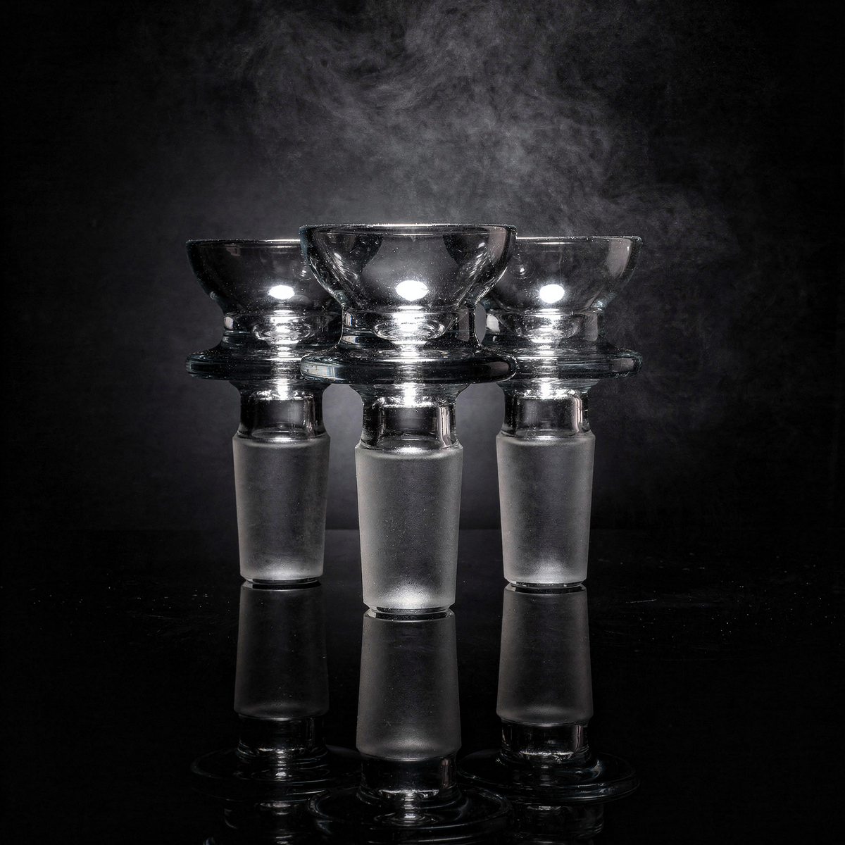 3PACK Teacup Funnel Maria Clear Glass Bowl Slide