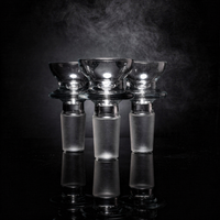 3PACK Teacup Funnel Maria Clear Glass Bowl Slide