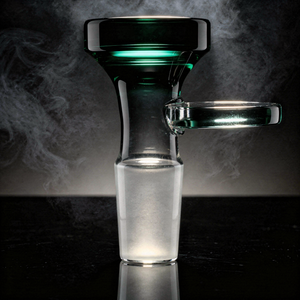 Cone Funnel Paddle Assorted Color Glass Bowl Slide