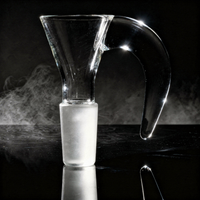 Clear Funnel Horn Glass Bowl Slide