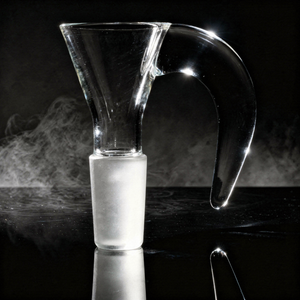 Clear Funnel Horn Glass Bowl Slide