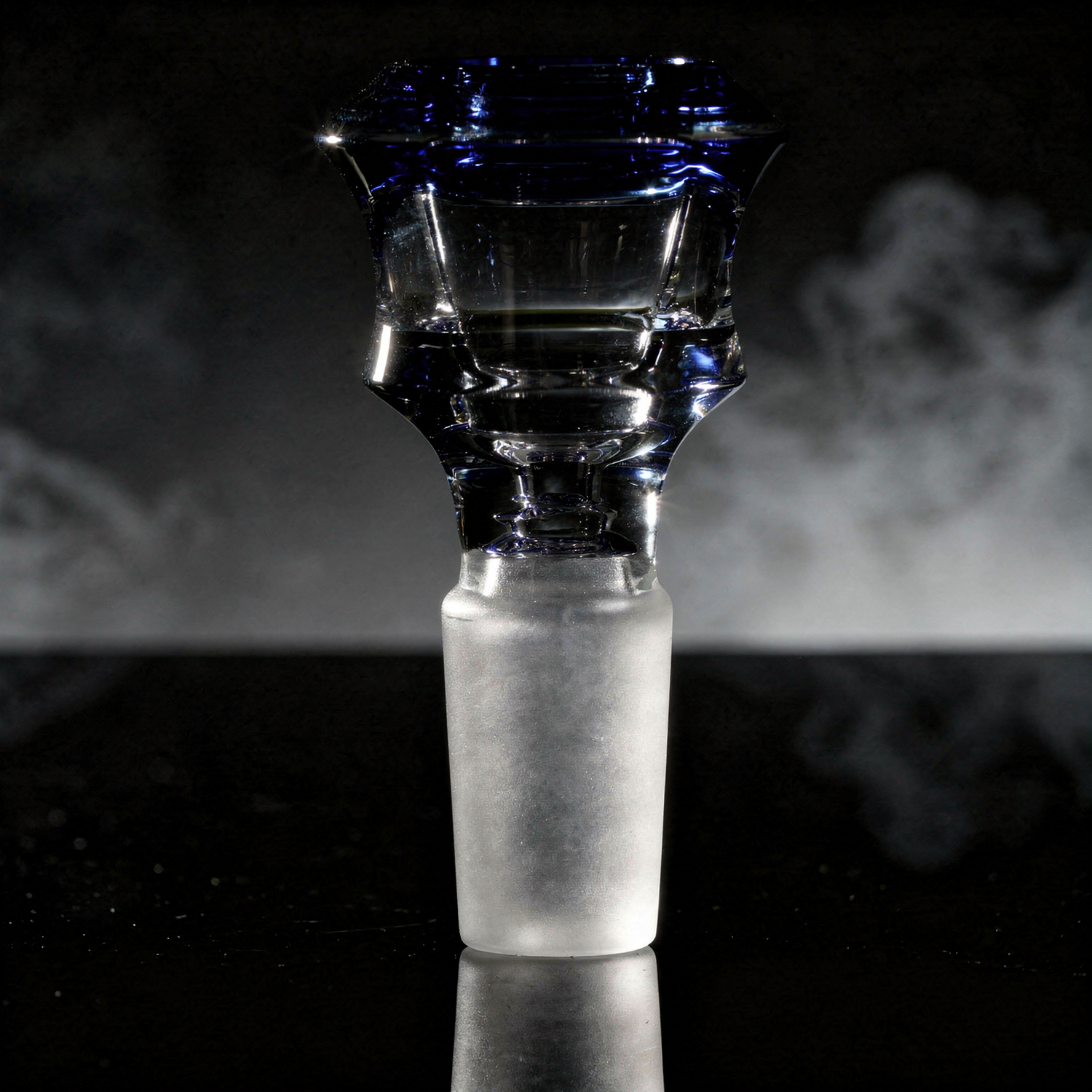 Diamond Edge Cylinder Maria Assorted Color Glass Bowl Slide