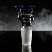 Diamond Edge Cylinder Maria Assorted Color Glass Bowl Slide
