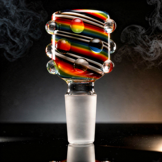 Spiral Warts Glass Bowl Slide