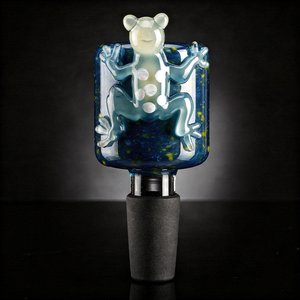 Frog Fritter Color Glass Bowl Slide