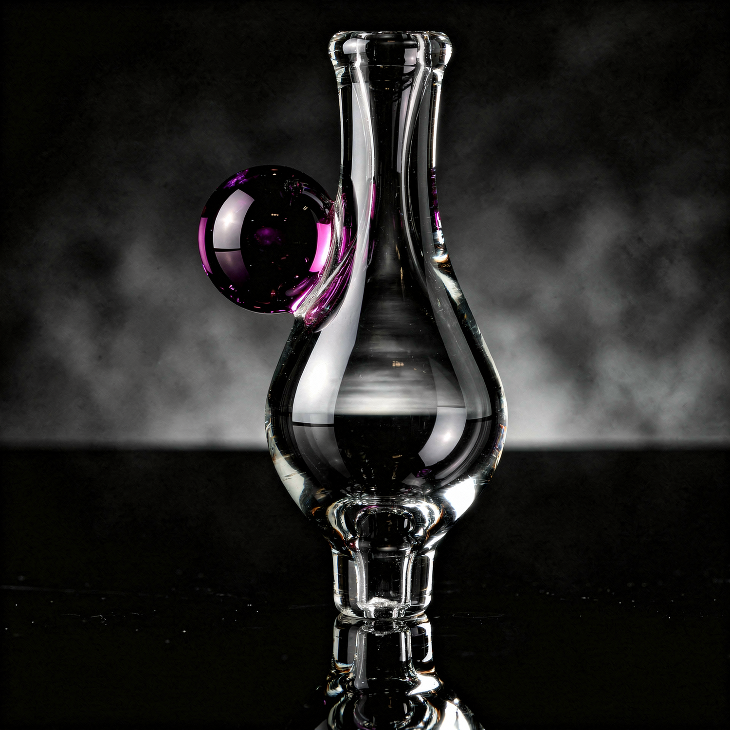 Thick Bubble Clear CFL Marble Directional Carb Cap