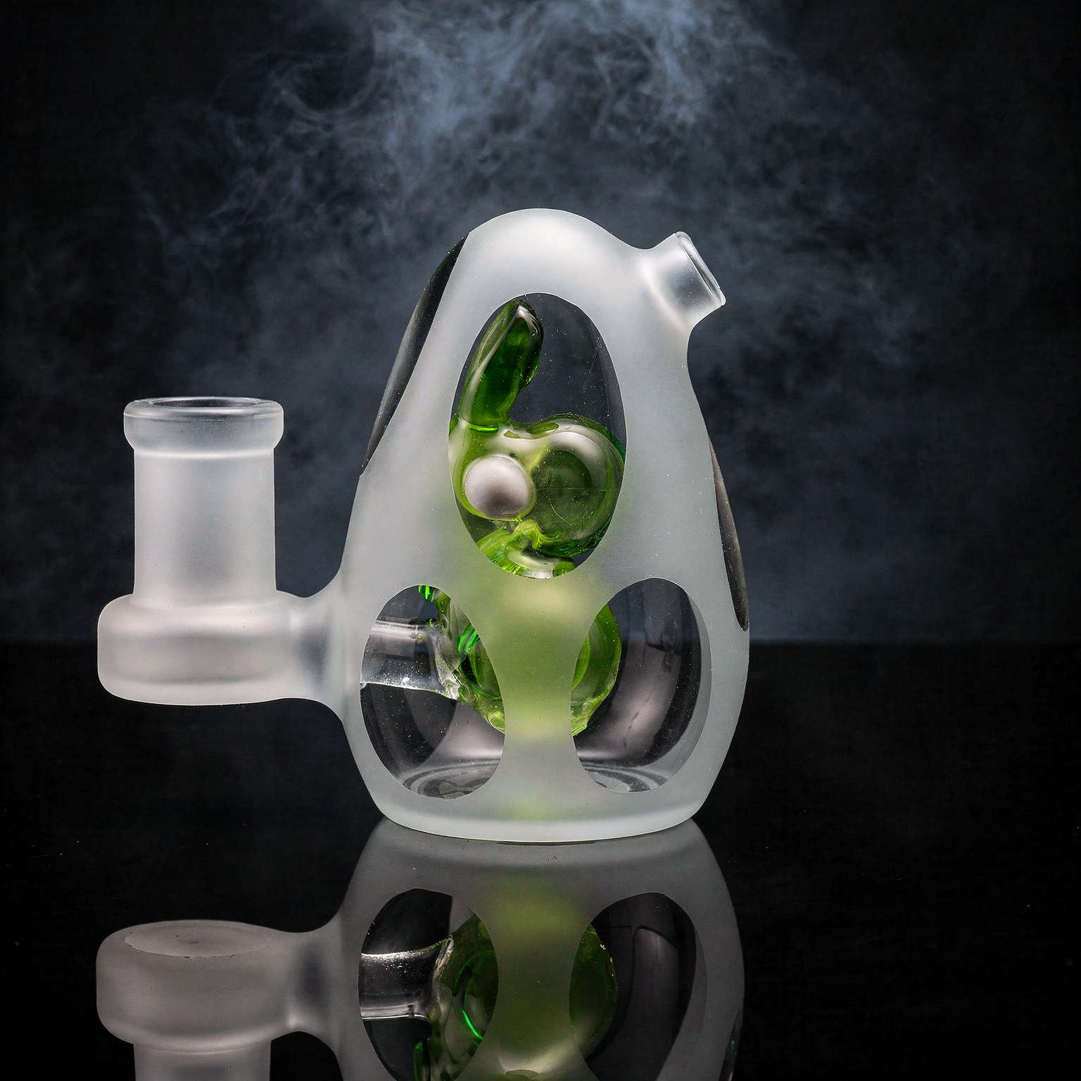 3 Encore Collection Yoshi Frosted Egg Mini Dab Rig – 14mm Female
