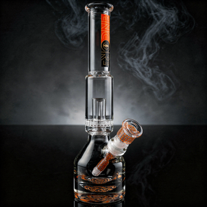 13.5" Encore Collection Unbreakable Perc Basket Weave Henny Pounder Bong