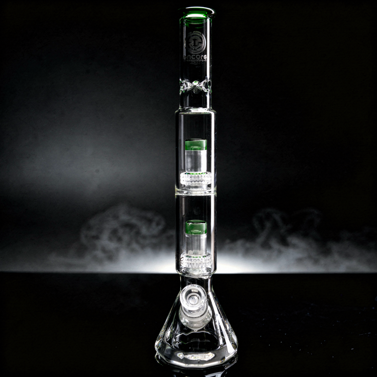 Feature Name 16.5" Encore Collection Diamond Pounder Beaker Bong w/ Double Matrix Perc