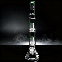 Feature Name 16.5" Encore Collection Diamond Pounder Beaker Bong w/ Double Matrix Perc