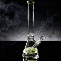 18" Encore Collection Color Band Beaker Bong Assorted Colors