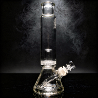 12" Encore Collection Diamond Pounder Beaker Bong w/ Ratchet Perc