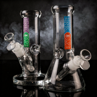 Encore 8" 50x7mm Heavy Mini Beaker & Straight Bong Set