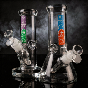 Encore 8" 50x7mm Heavy Mini Beaker & Straight Bong Set