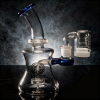 Encore 7" Hourglass Dab Rig & Mini Dry Catcher Set