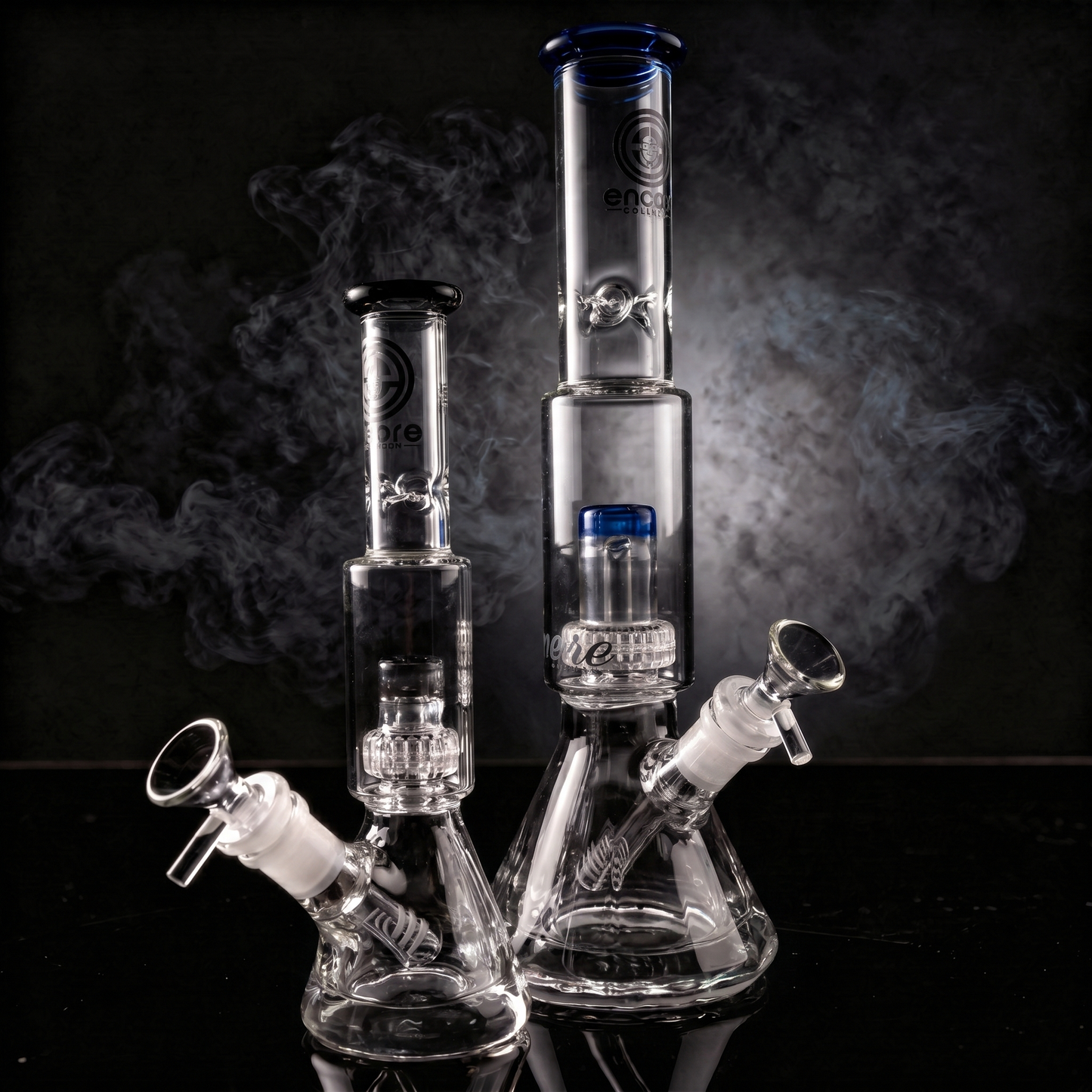 Diamond Pounder Matrix Beaker Set – Full Size & Mini Bong Bundle