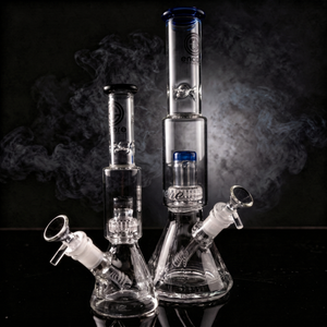 Diamond Pounder Matrix Beaker Set – Full Size & Mini Bong Bundle