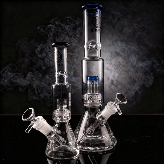 Diamond Pounder Matrix Beaker Set – Full Size & Mini Bong Bundle