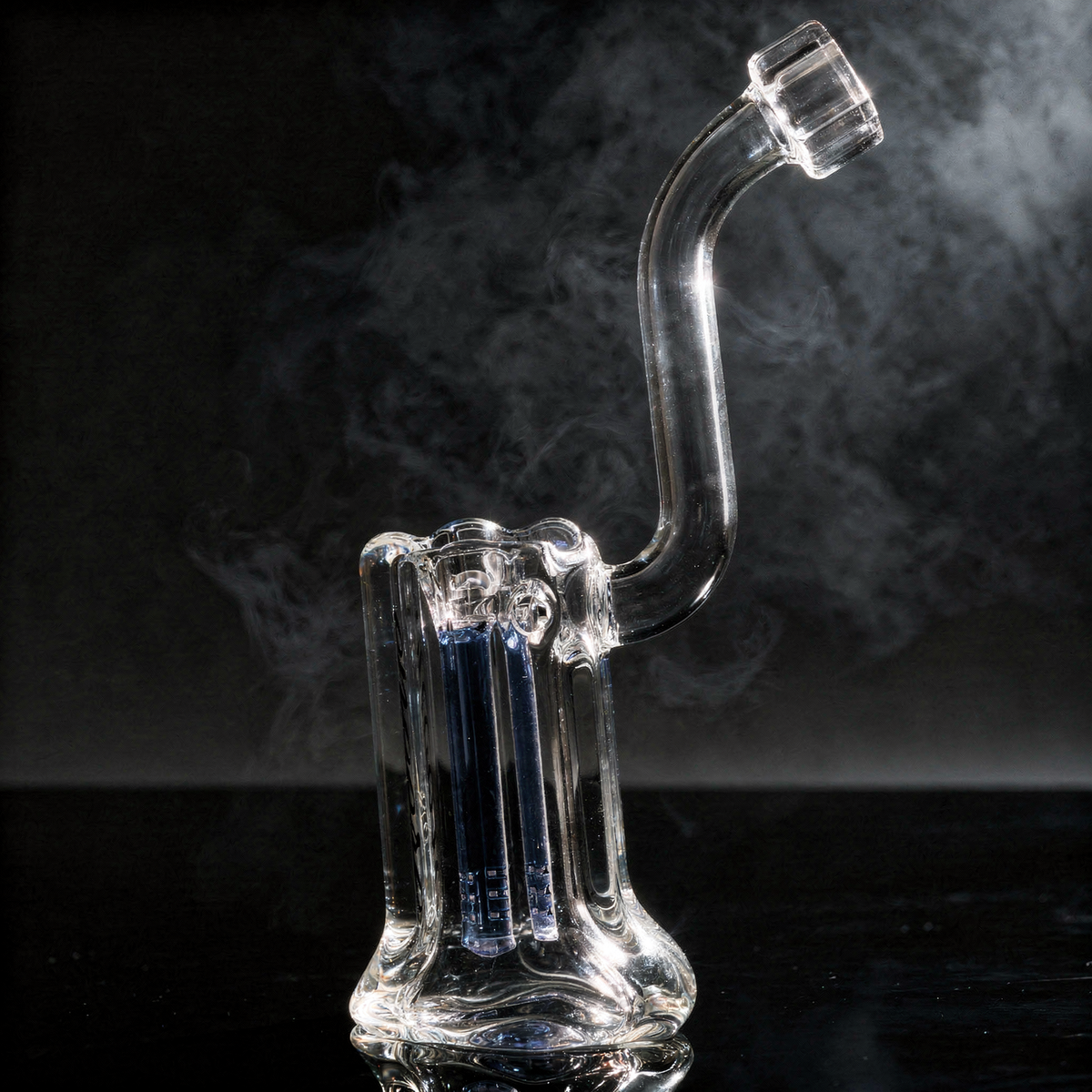 7.5" Encore Collection 38mm Scalloped Standing Bubbler w/ Color Stem