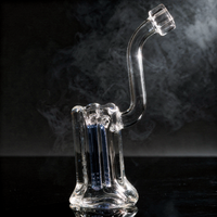7.5" Encore Collection 38mm Scalloped Standing Bubbler w/ Color Stem