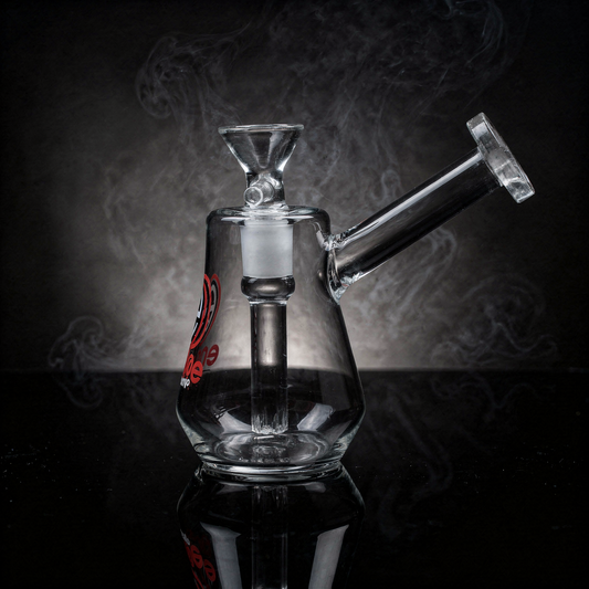 4.5" Encore Collection Mini Pyramid Bubbler w/ Showerhead Perc and Colored Accents