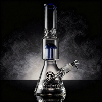 16" Encore Collection Tree Mega Pounder Beaker Bong w/ Color Accents
