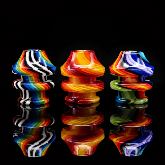 1.5" Wig Wag Mushroom Glass Mouthpiece | Compatible with Puffco Pivot
