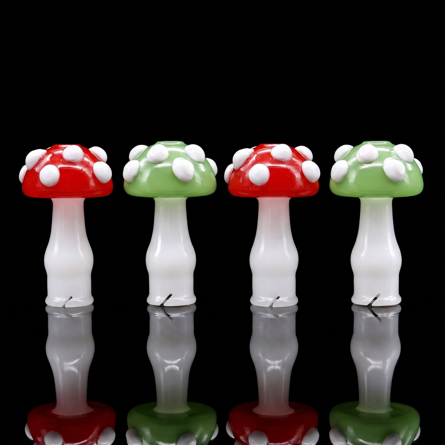 2" Amanita Mushroom Glass Mouthpiece | Compatible with Puffco Pivot