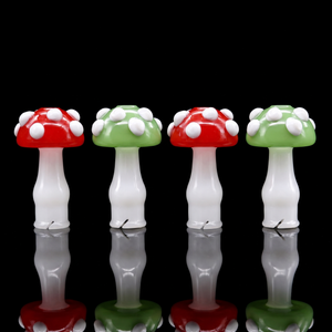 2" Amanita Mushroom Glass Mouthpiece | Compatible with Puffco Pivot