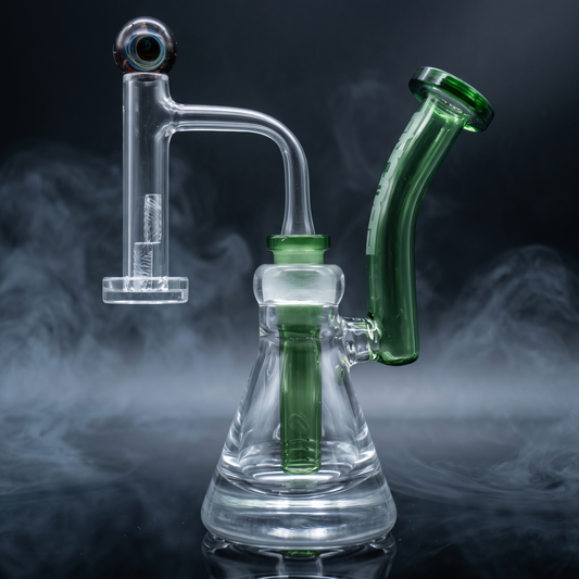 Encore Collection 6.5" Quarter Pounder Dab Rig & Quartz Control Tower Set